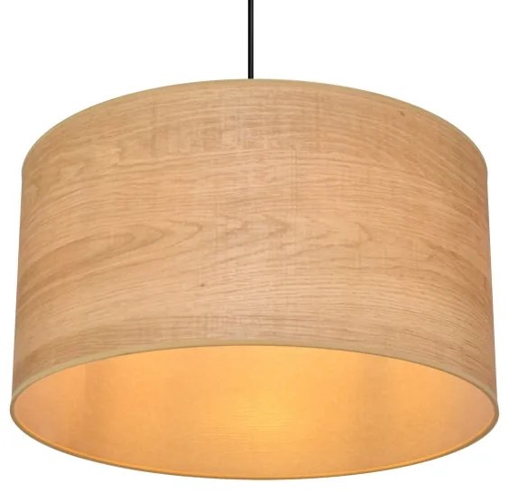 Lampadario a sospensione con filo ALBA 1xE27/15W/230V diametro 45 cm marrone/nero