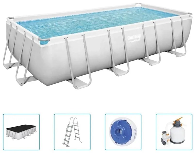 Power Steel Set Piscina Rettangolare 549x274x122 cm Bestway