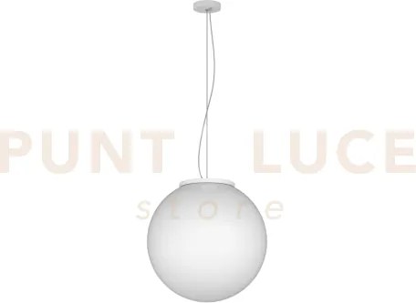 Mars sospensione vetro bianco d.35 cm 1 luce attacco e27