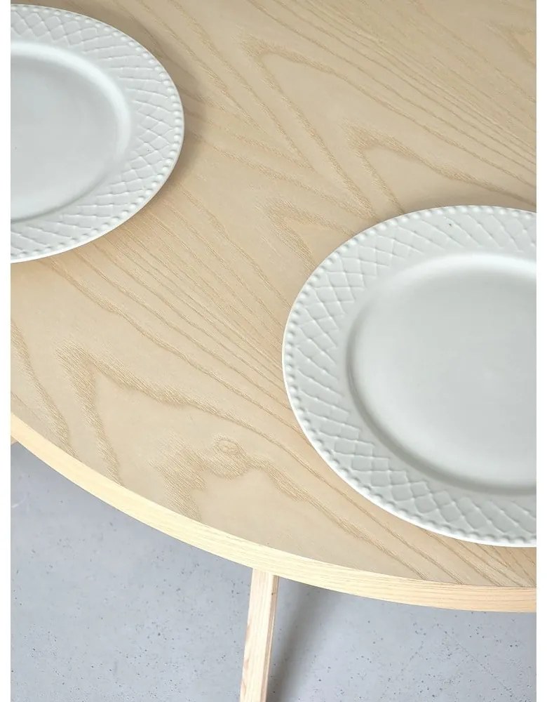 Tavolo da pranzo in frassino massiccio 90x90 cm Jubi – Ragaba