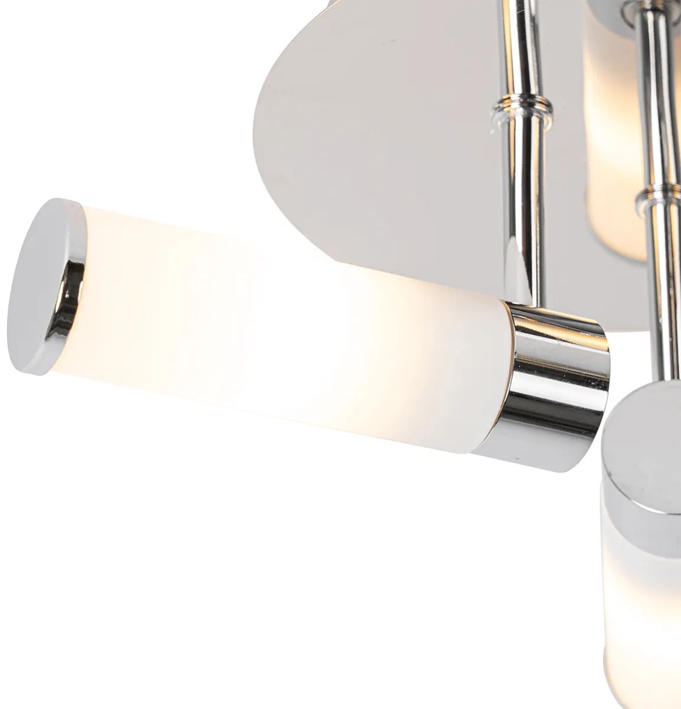 Plafoniera moderna per bagno cromo 3 luci IP44 - Bath