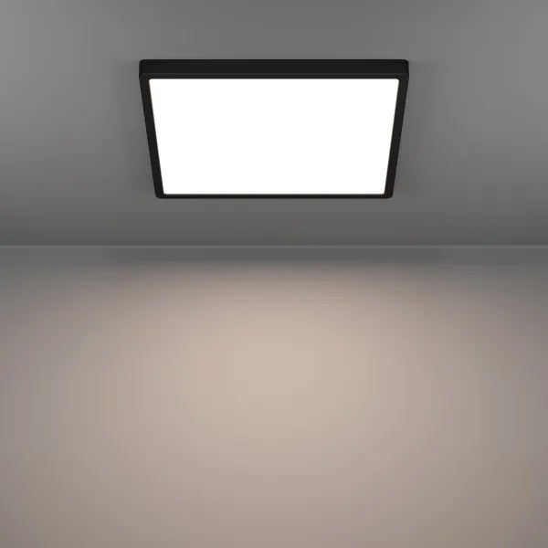 Eglo 901728 - LED RGBW dimmerabile, plafoniera fumé FUEVA-Z LED/17,8W/230V 39,9cm IP44 nero