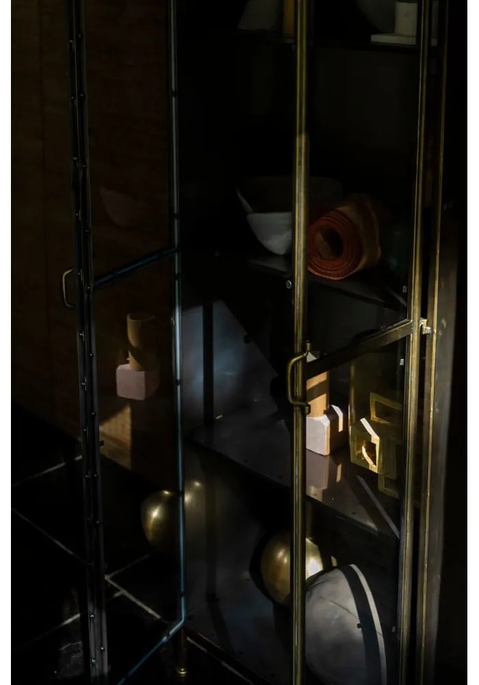 Vetrina in metallo color oro 64x184 cm Gertlush - Dutchbone