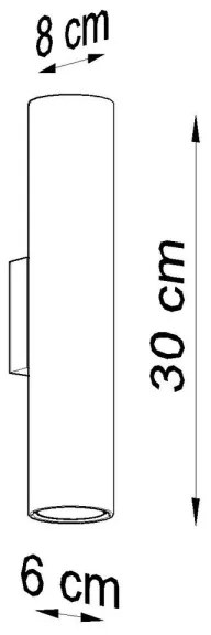 Sollux SL.0326 - Applique LAGOS 2xGU10/10W/230V bianco