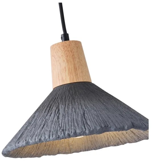 Lampadario a sospensione con filo 1xE27/15W/230V grigio