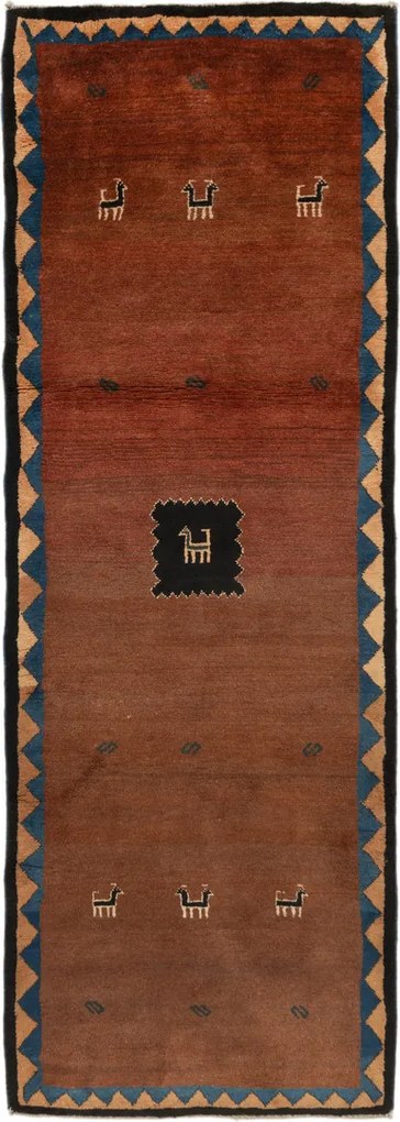 Gabbeh Tappeto 120 x 350 (Iran) Annodato A Mano