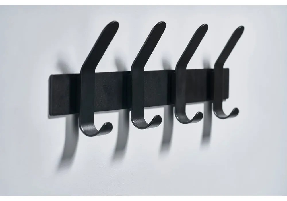 Appendiabiti da parete in acciaio grigio morbido A-Rack - Zone