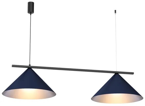 Lampada a sospensione con cavo CAPITAL 2xGX53/15W/230V blu