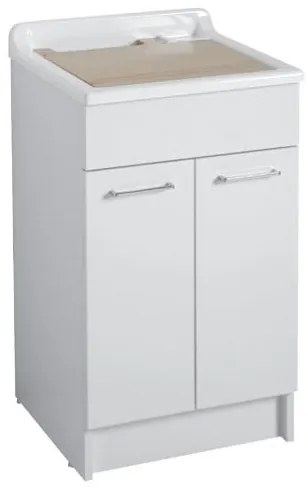 Colavene Swash mobile lavatoio 50x50 a doppia anta bianco lucido