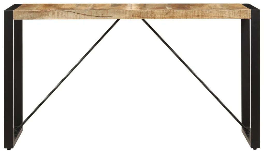 Tavolo da pranzo 140x70x75 cm in legno massello di mango
