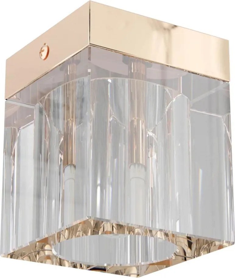 Open Design OR86188 - Faretto CUBO 1xG9/8W/230V trasparente/oro rosa