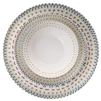 Set da tavola 12 pezzi multicolore/porcellana