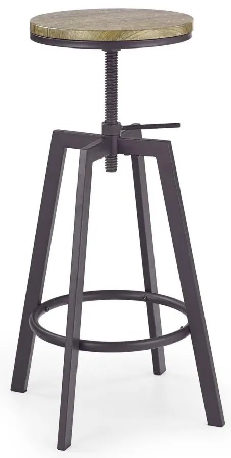 Sgabello 80x30 cm nero