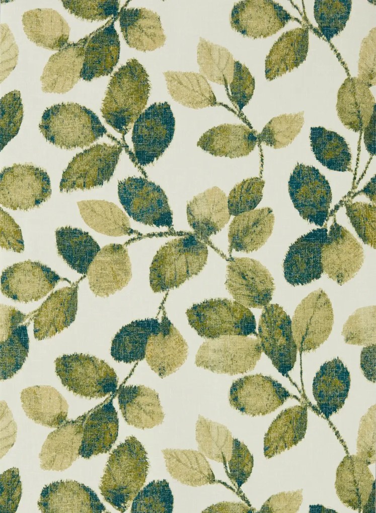 Clarke & Clarke Carta da parati Northia - Olive/ Peacock