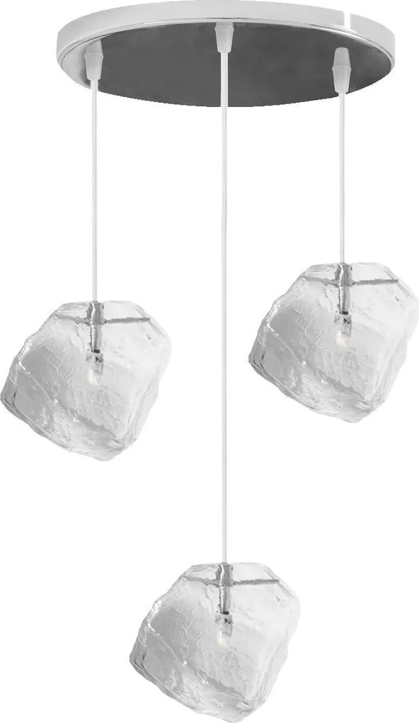 Lampada ICE APP320 Ghiaccio Modern Design Loft Triplo