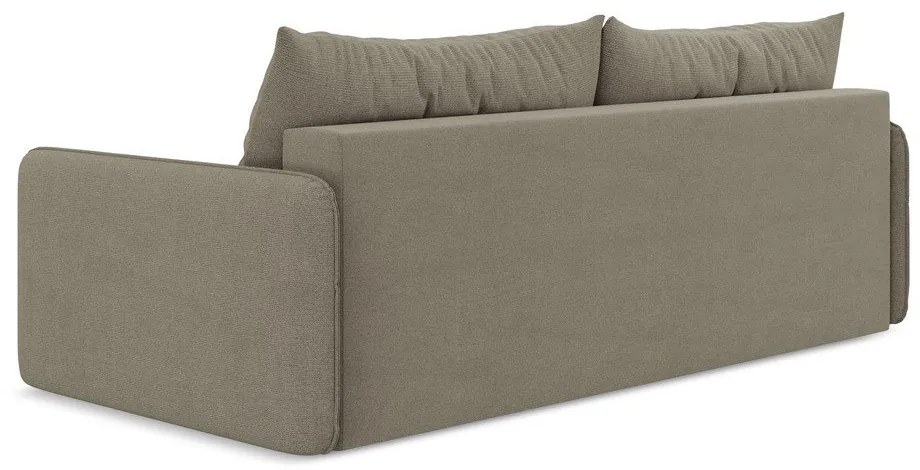 Divano beige allungabile/con contenitore 216 cm Nanea – Makamii