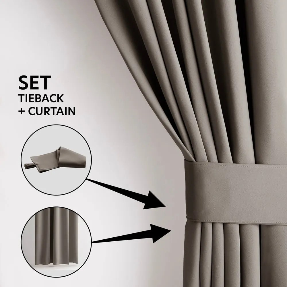 Tenda parzialmente oscurante greige 140x245 cm Kierra – Restilo