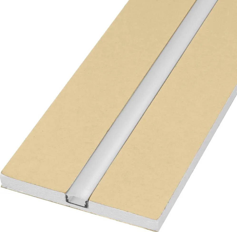 Cartongesso con Profilo in alluminio Integrato - Resistente all'Umidità Variante Lunghezza 1 Metro