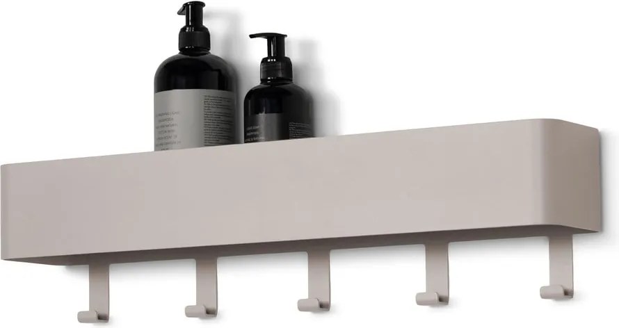 Mensola da bagno da parete grigio tortora in acciaio Multi – Spinder Design
