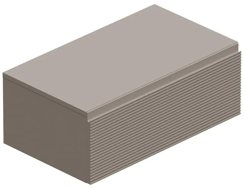 Mobile da bagno sotto lavabo L 80.3 x H 30 x P 46 cm beige, 1 cassetto Step