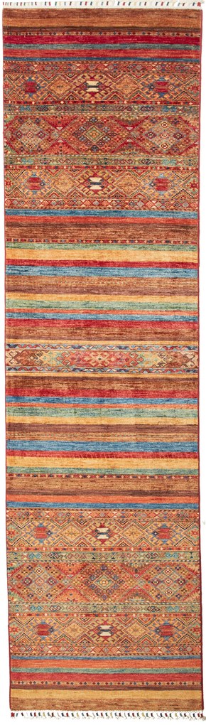 Samarkand Tappeto 80x300 (Pakistan) Annodato A Mano
