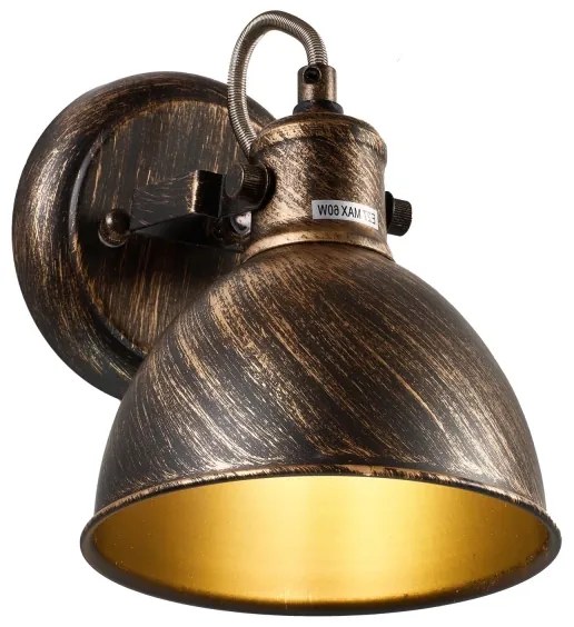 Brilagi - Faretto da parete TECHNO 1xE27/60W/230V bronzo/patina