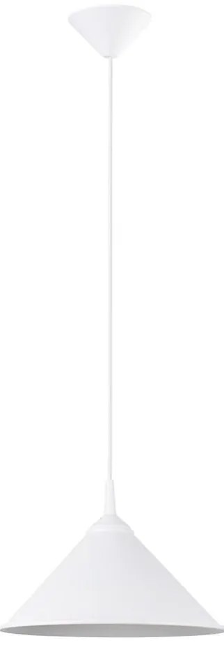 Sollux SL.1325 - Lampadario a sospensione con filo ZUMA 1xE27/15W/230V diametro 30 cm bianco