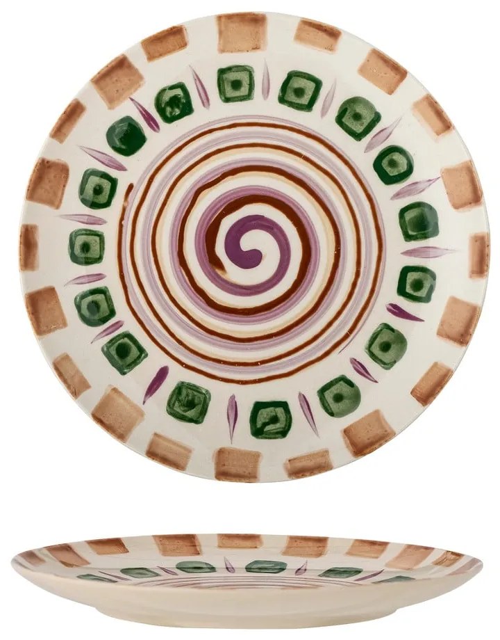 Piatto da dessert in gres verde-marrone ø 20,5 cm Shama - Bloomingville