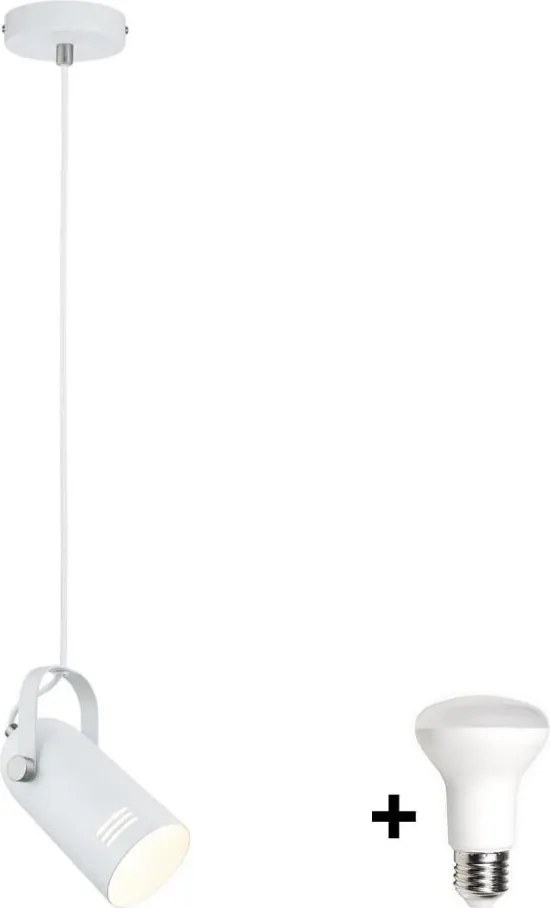 Paulmann 79767 - Lampada a sospensione LED 1xE27/8W LAVEA 230V bianca