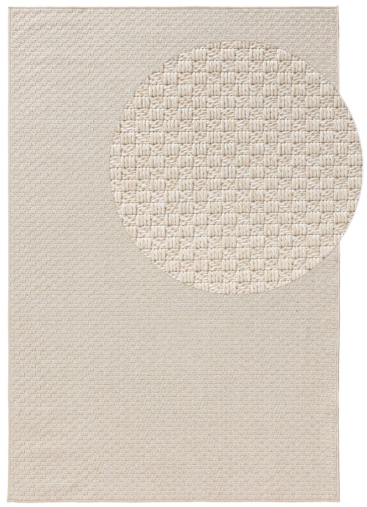 benuta Pop Tappeto per interno ed esterno Taissa Crema 192x290 cm - Tappeto outdoor per balcone, terrazzo e giardino