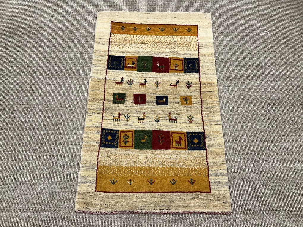 Gabbeh Tappeto 120x80 (Iran) Annodato A Mano