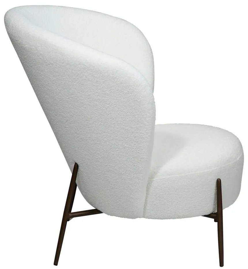 Poltrona bianca in tessuto bouclé Orbit - DAN-FORM Denmark