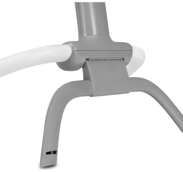 Lionelo - Dondolo vibrante per bambini con melodia PASCAL 2xAA grigio/turchese