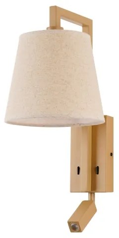 Brilagi - Applique a LED RAYA 1xE14/40W/230V + LED/3W lino/beige