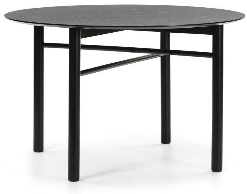 Tavolo da pranzo rotondo nero , ø 120 cm Junco - Teulat