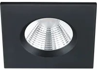 Faretto da Incasso Led Interno Soffitto Quadrato Nero 8,5per8,5 Zagros GD Trio