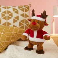 Renna ballerina 30 cm con musica