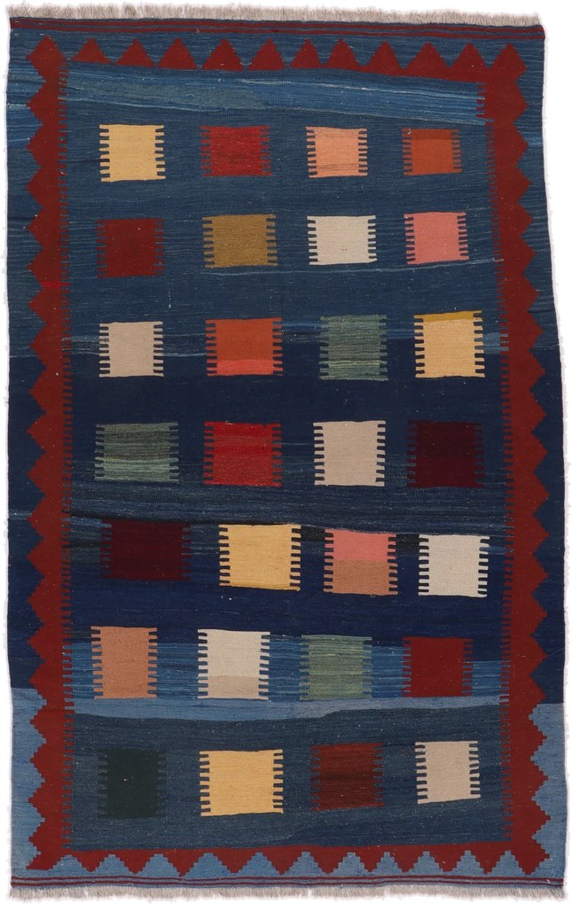 Kilim Tappeto 160x260 (Iran) Tessuto A Mano