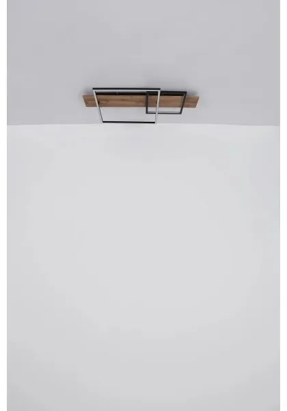 Globo 67289D1 - Plafoniera a LED VANNI, 24W/230V, marrone/nero