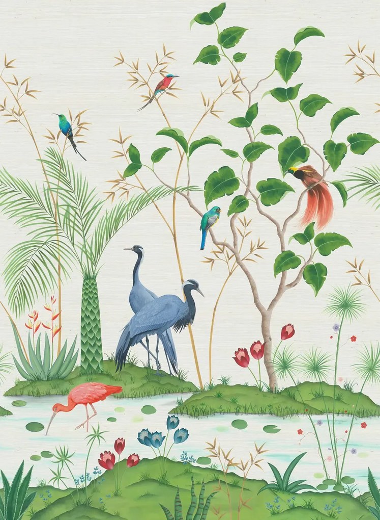 Osborne & Little Carta da parati panoramica Mirage - Ivory Grasscloth