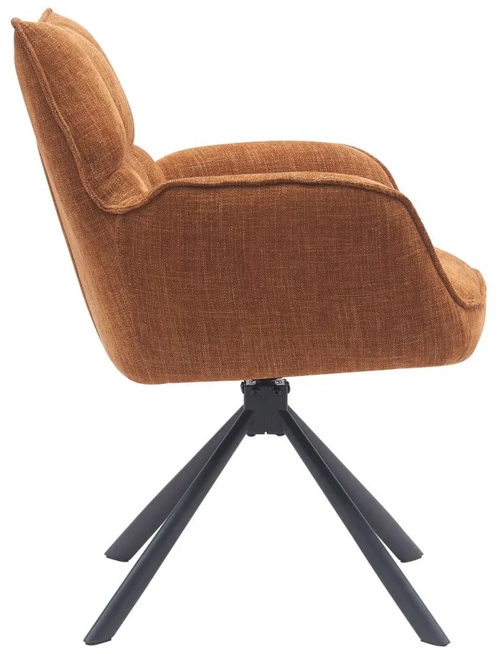 Set di sedie da pranzo arancione in imbottito 2 pz Marilla – Unique Furniture