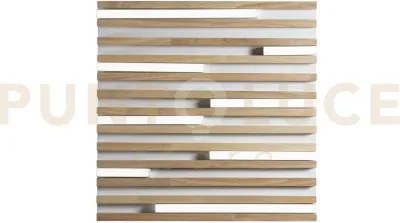 Plafoniera led kuma bianca in legno 24w 2432lm cct 2700 e 3200 e 40...