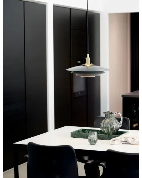 Nordlux - Lampadario a sospensione con filo BRETAGNE 1xG9/25W/230V antracite