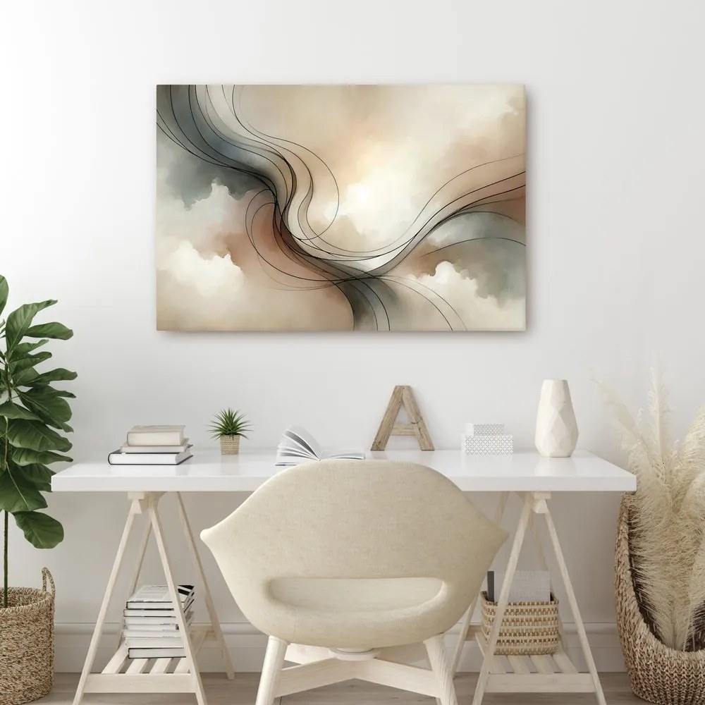 Quadro su tela – Linee delicate nello spazio