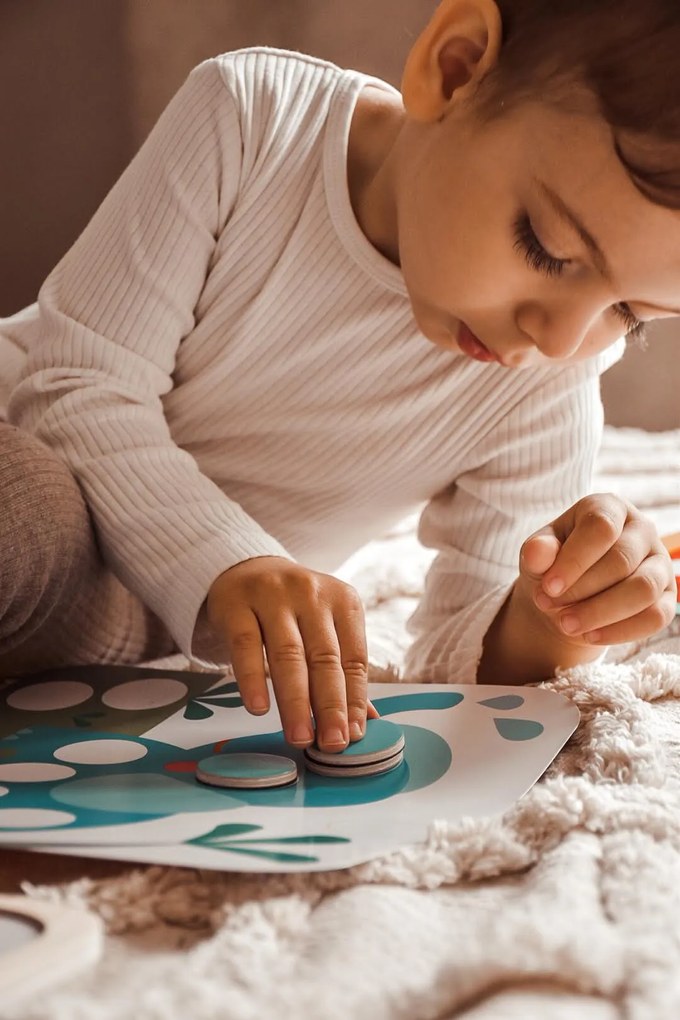 Imparo I Colori Gettoni Magnetici - legno