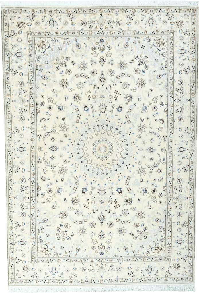 Nain Tappeto persiano 210x300 Beige (Iran) Annodato A Mano