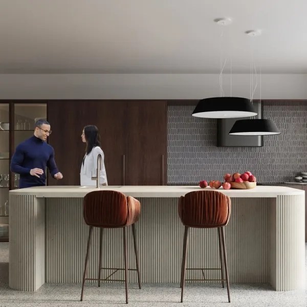 Sollux SL.0766 - Lampadario su filo VEGA 5xE27/60W/230V d. 60 cm nero