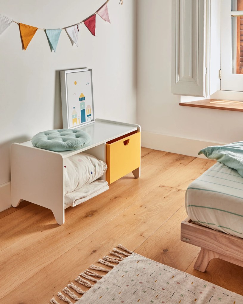 Kave Home - Set 2 cassetti per mobile contenitore Nunila in MDF senape