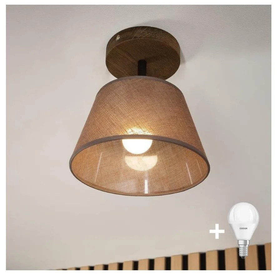 Brilagi - Lampadario LED ANTHONY 1xE14/60W/230V rovere noce/marrone