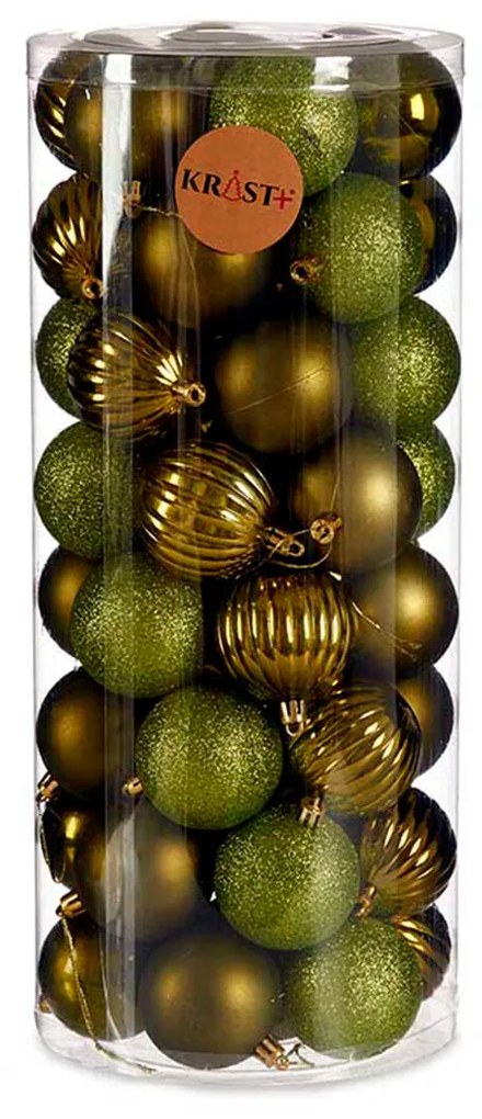 Set di palline di Natale Verde Plastica (4 Unità)